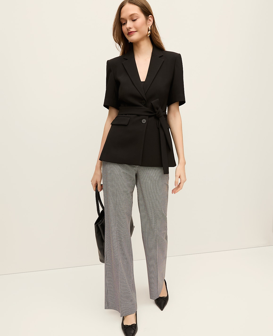 The Petite Jayne Trouser in Gingham