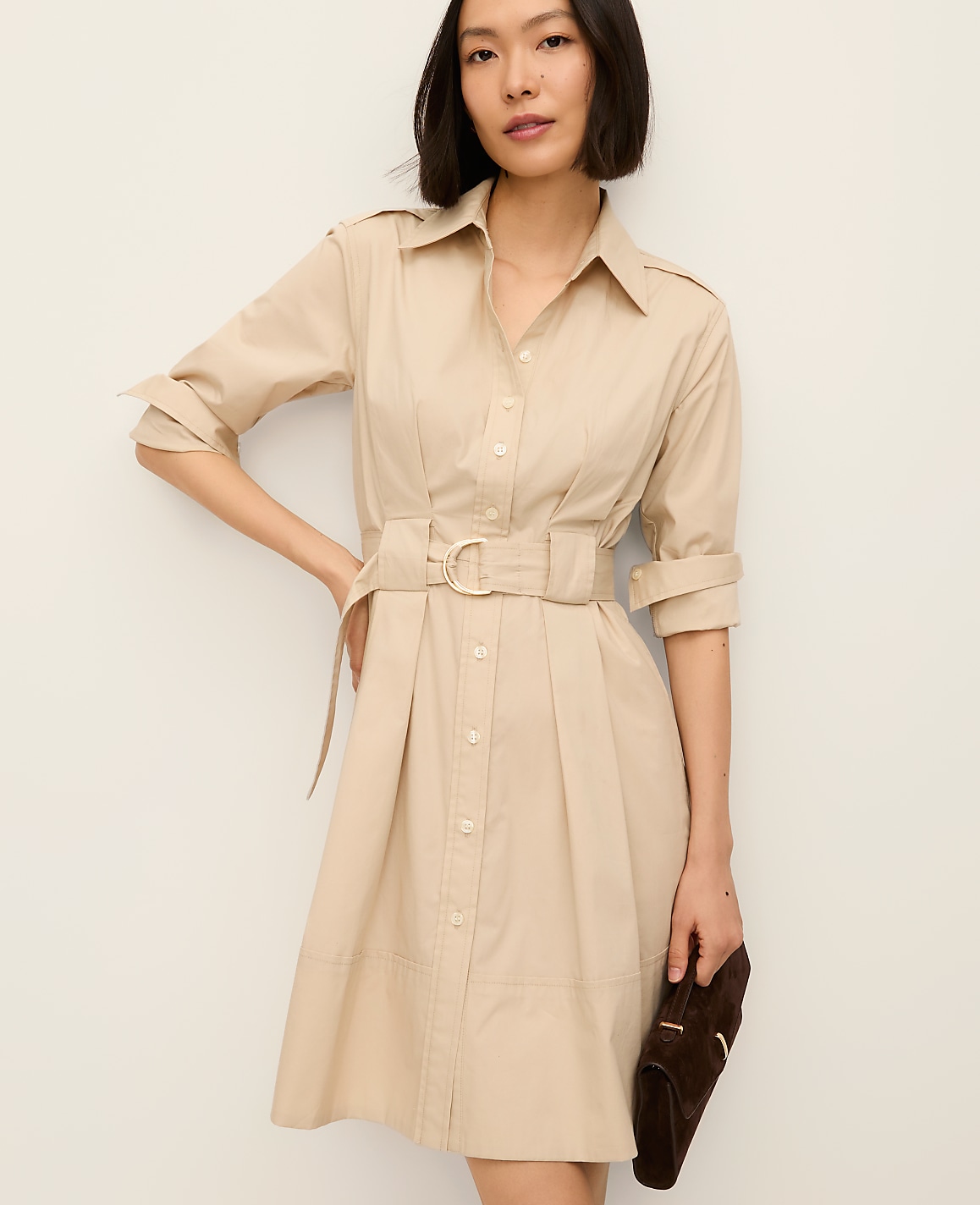 Flare Pocket Shirtdress