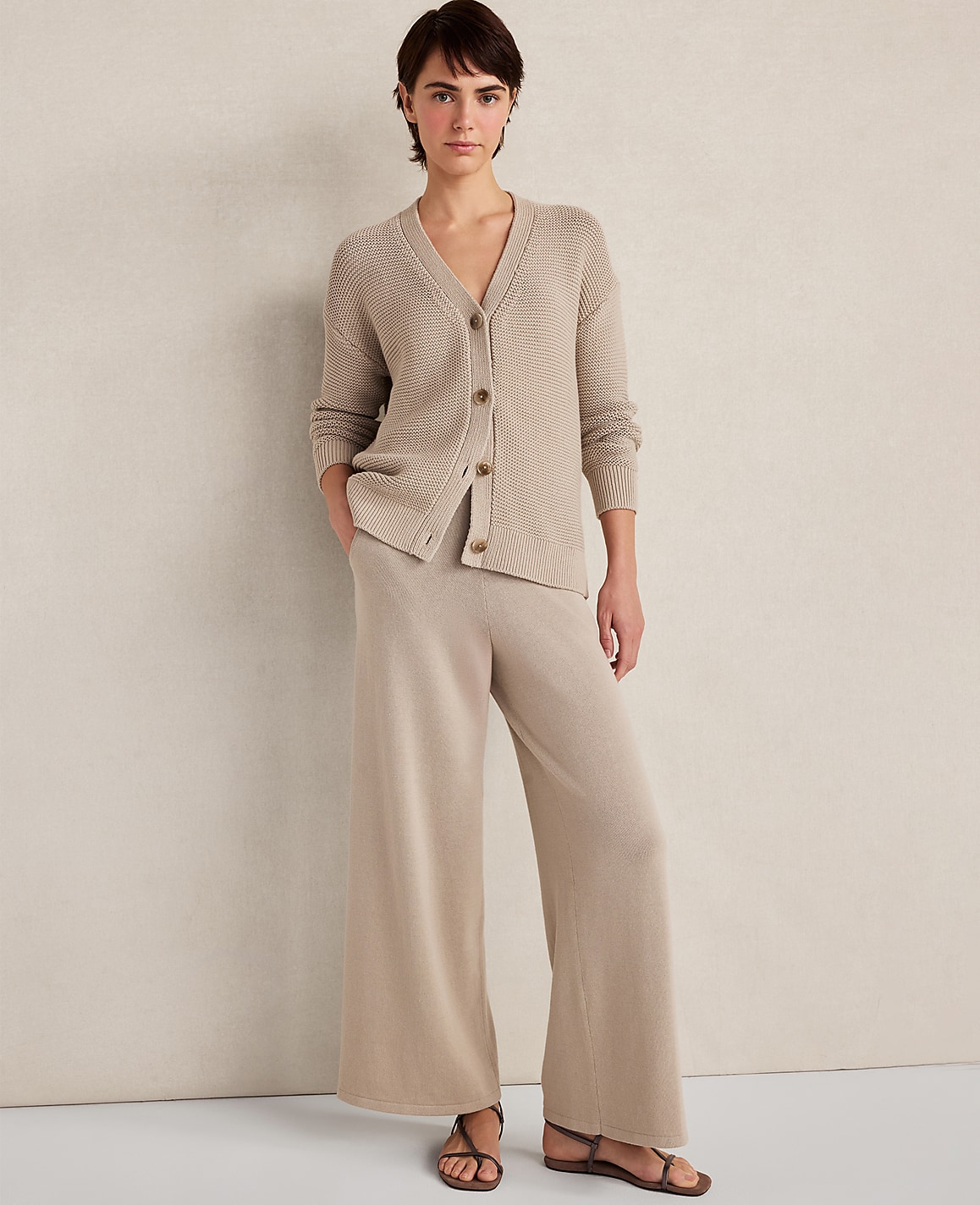 Haven Well Within Organic Cotton Link Stitch Cardigan