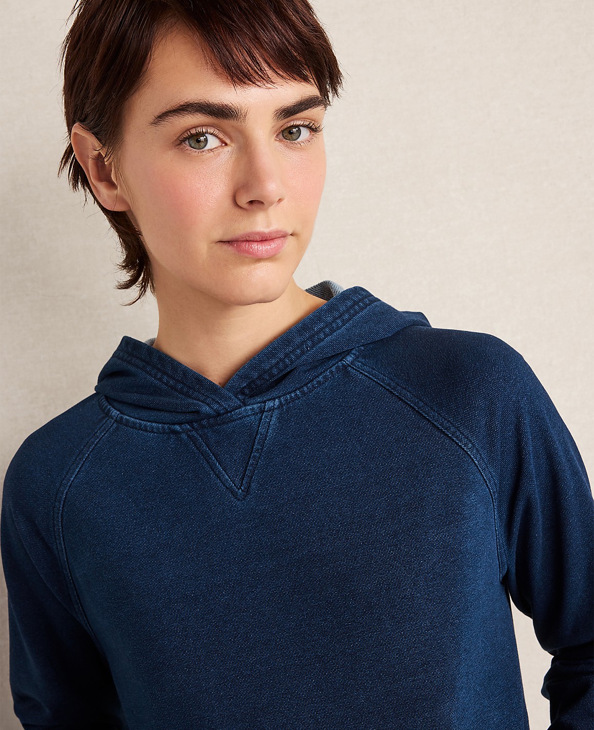 Haven Well Within Indigo Cotton Terry Hoodie