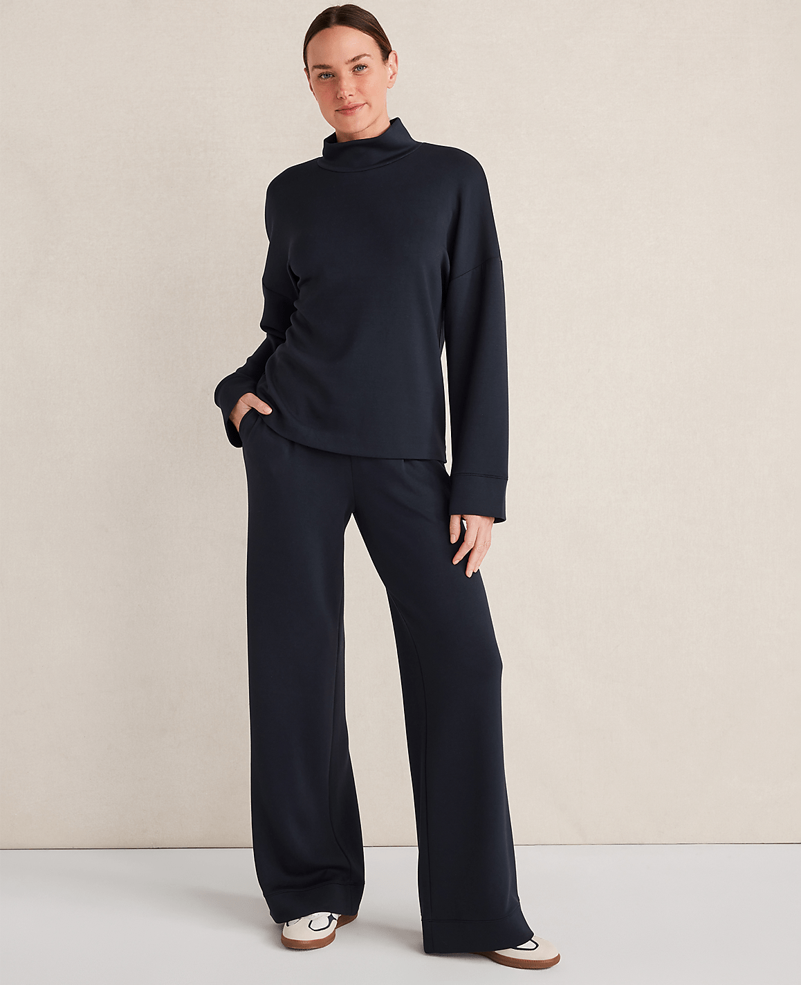 Haven Well Within Soft Knit Wide Leg Pleated Pants