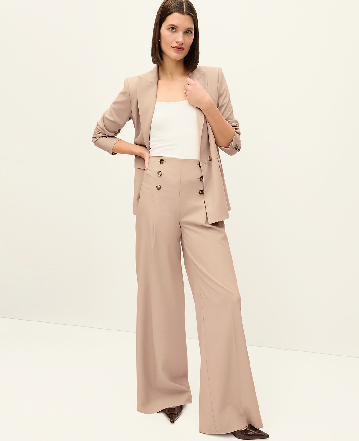 The Petite Wide-Leg Sailor Pant