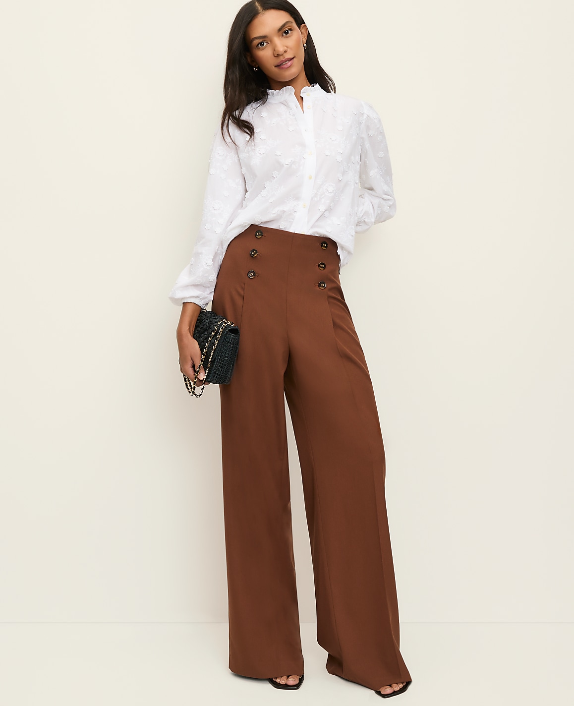The Petite Wide-Leg Sailor Pant