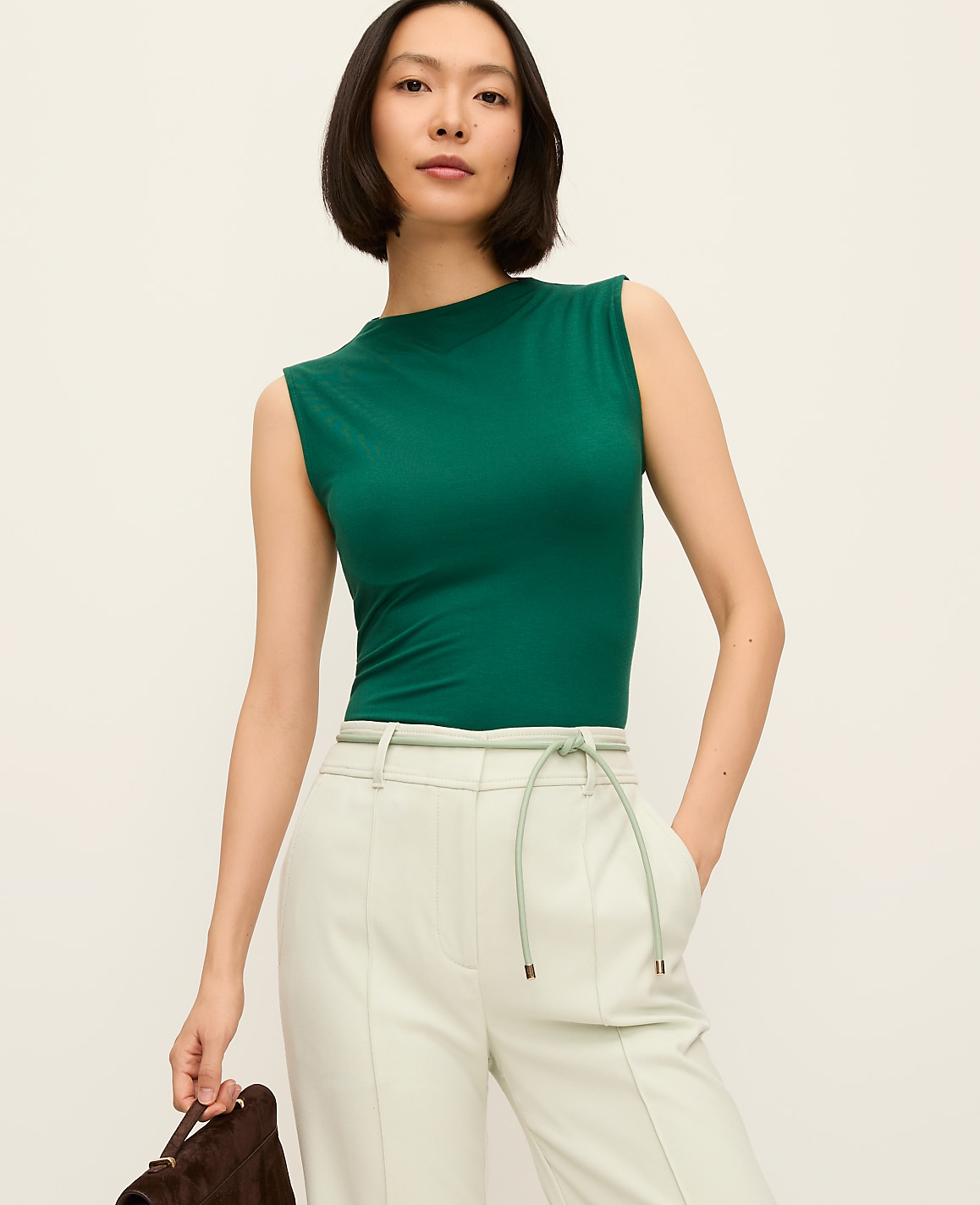 Petite Mock Neck Tank