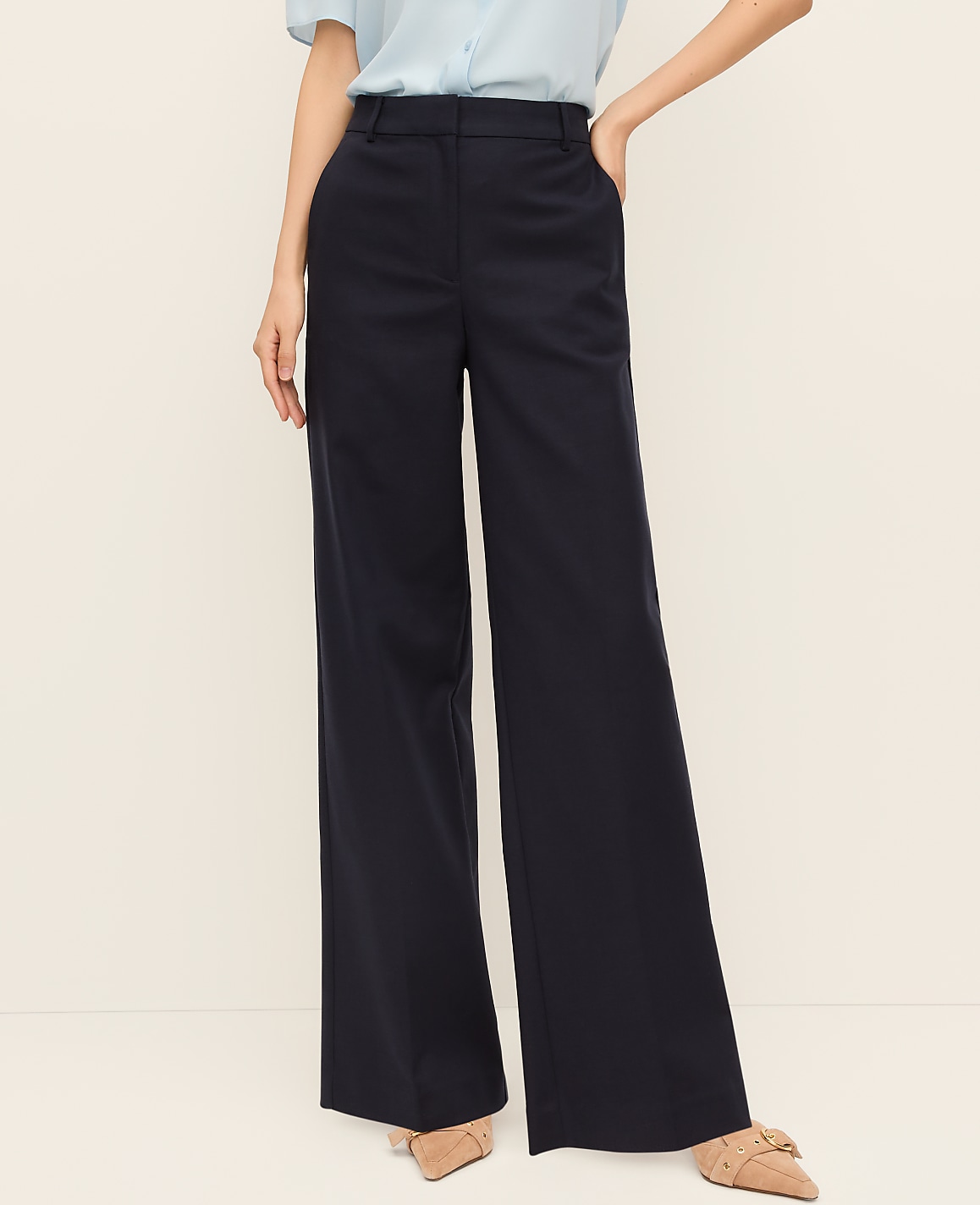 The Wide-Leg Pant in Doubleweave