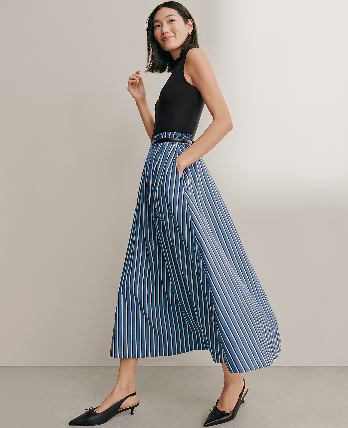 Striped Maxi Skirt