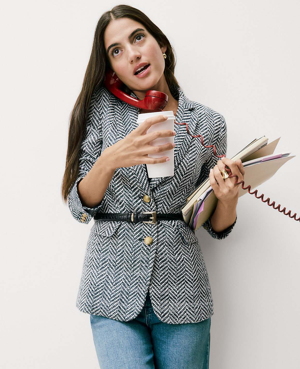 The Greenwich Blazer in Herringbone Tweed