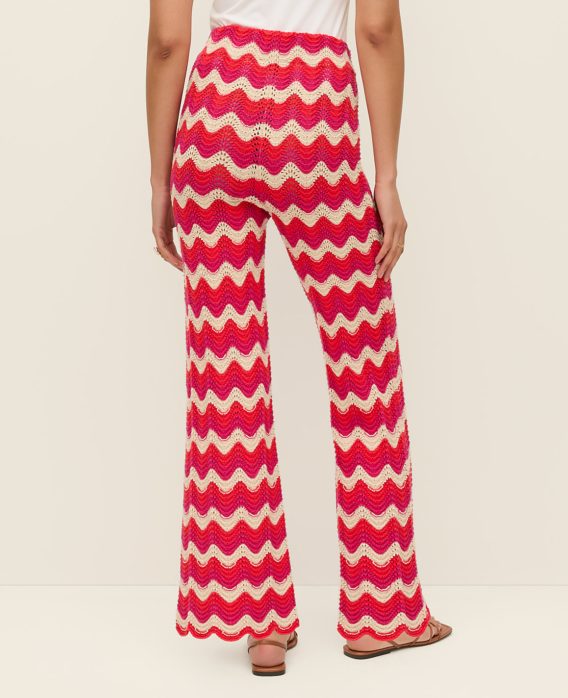 Petite Chevron Crochet Sweater Pant
