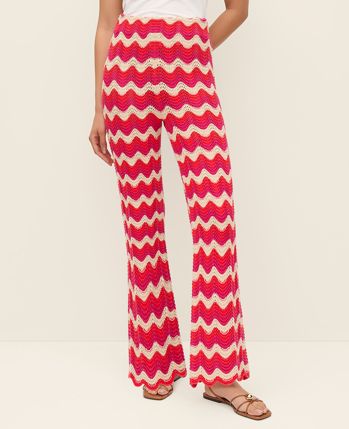 Petite Chevron Crochet Sweater Pant