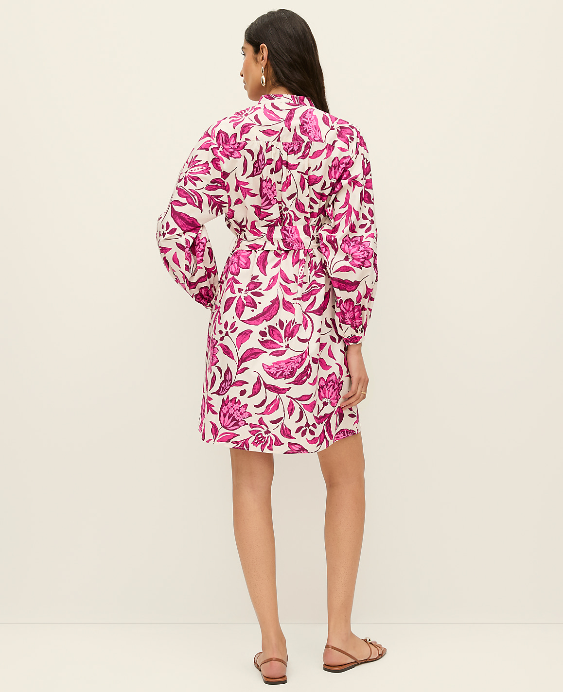 Petite Floral Belted Shift Dress
