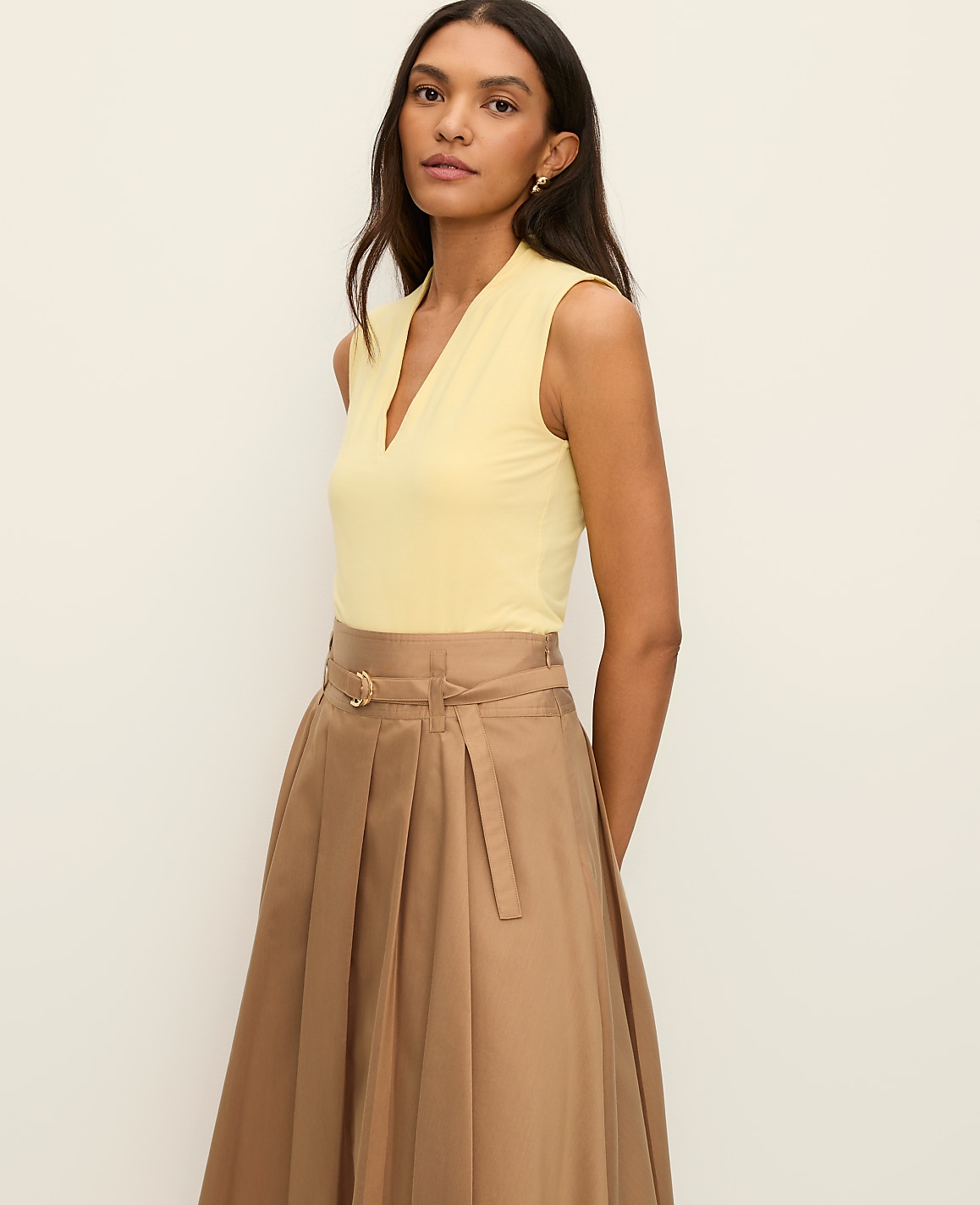 Sleeveless V-Neck Top