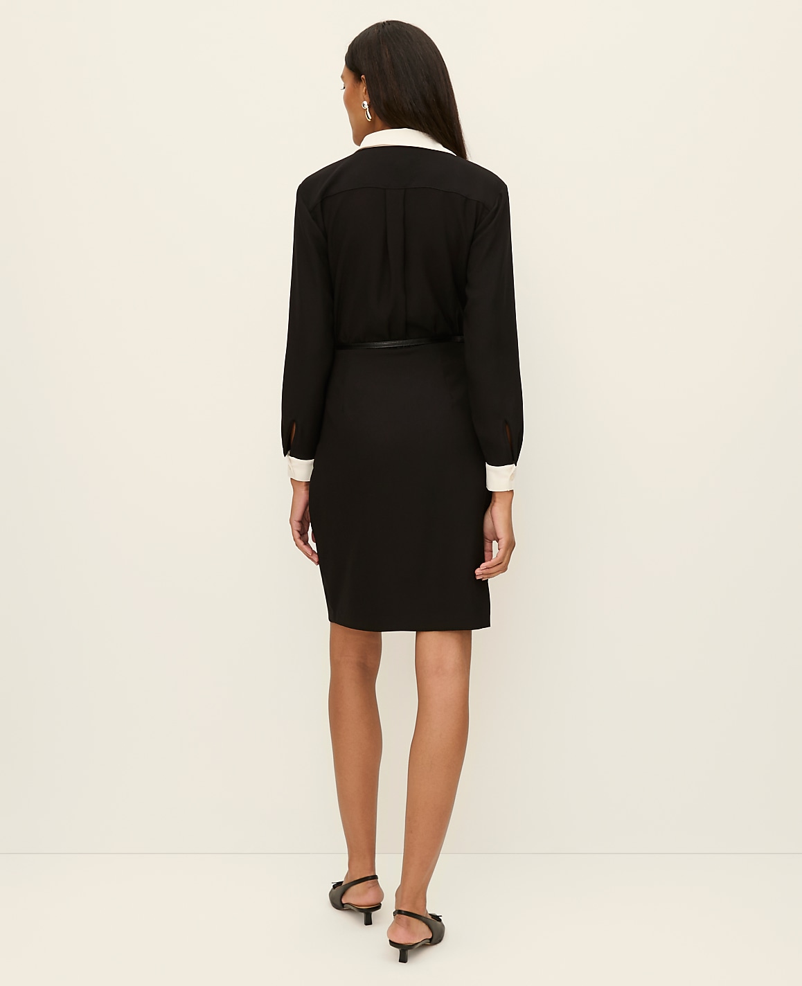 Petite Belted Sheath Dress