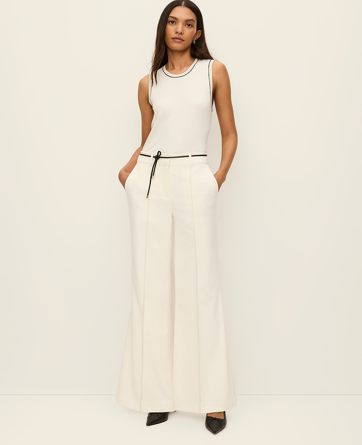 The Petite Belted Margot Pant