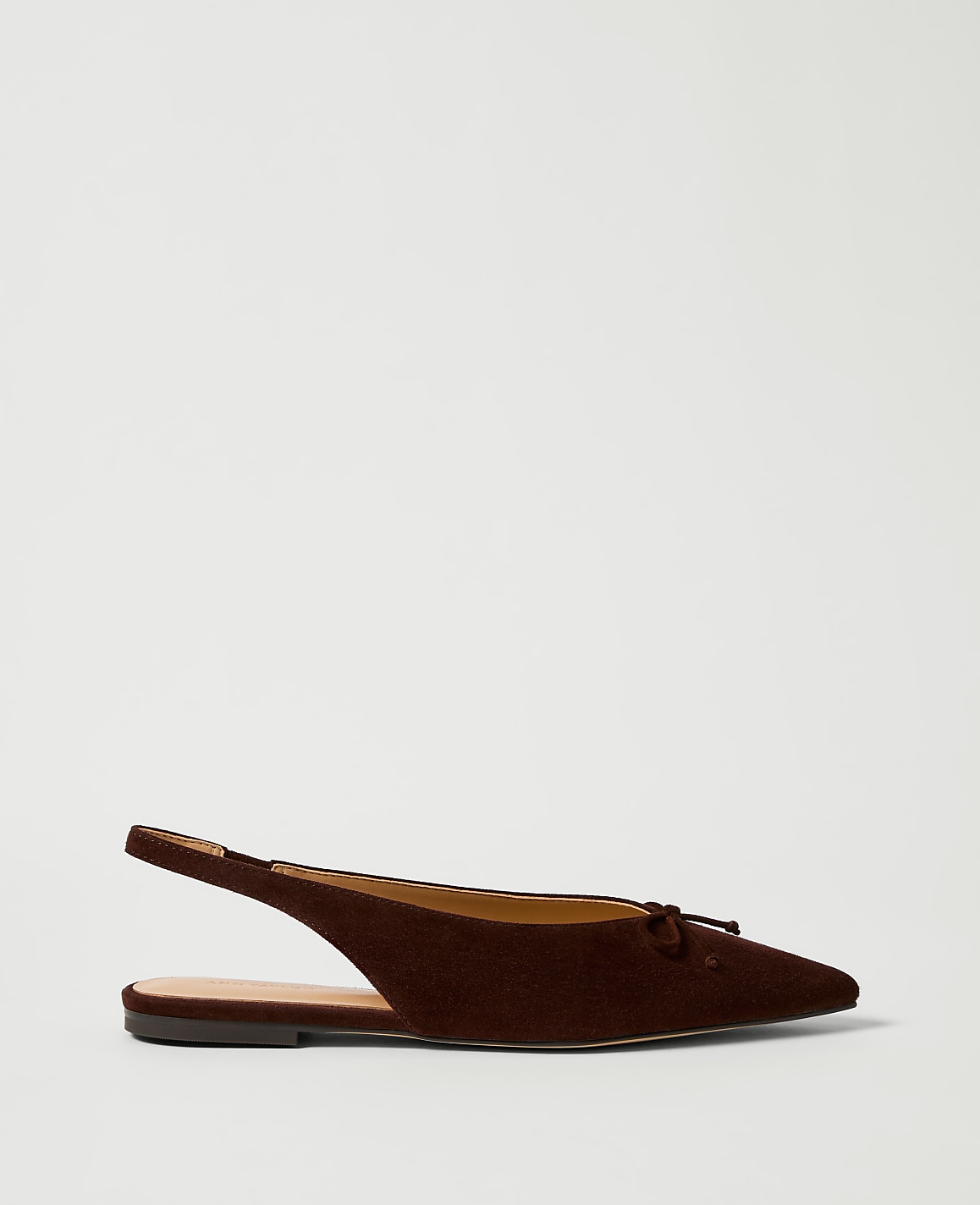 Weekend Suede Bow Slingback Flat