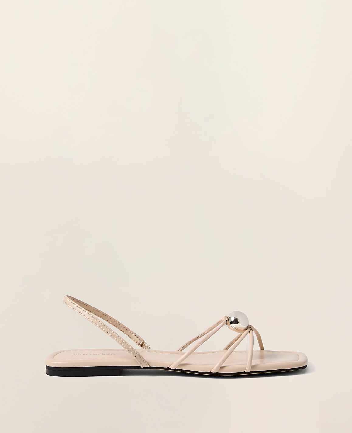 Leather Hardware Embellished Sandal