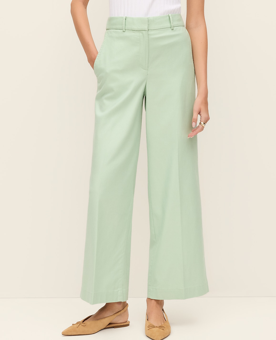 The Relaxed Wide-Leg Ankle Pant