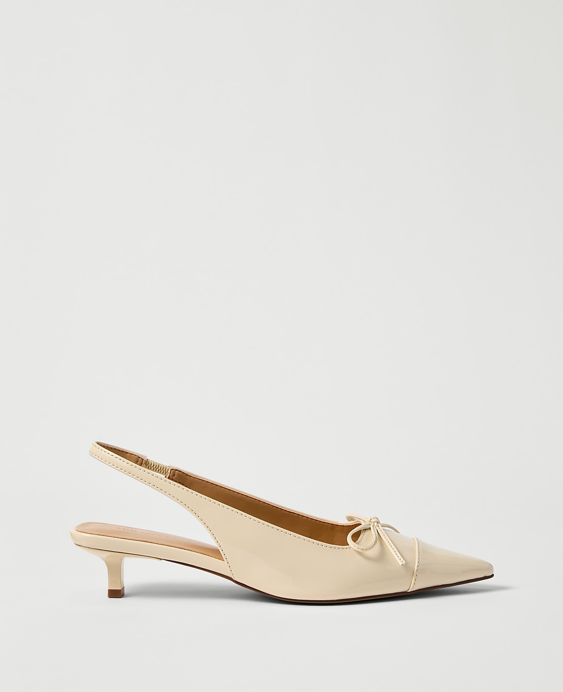 Patent Leather Bow Slingback Pump