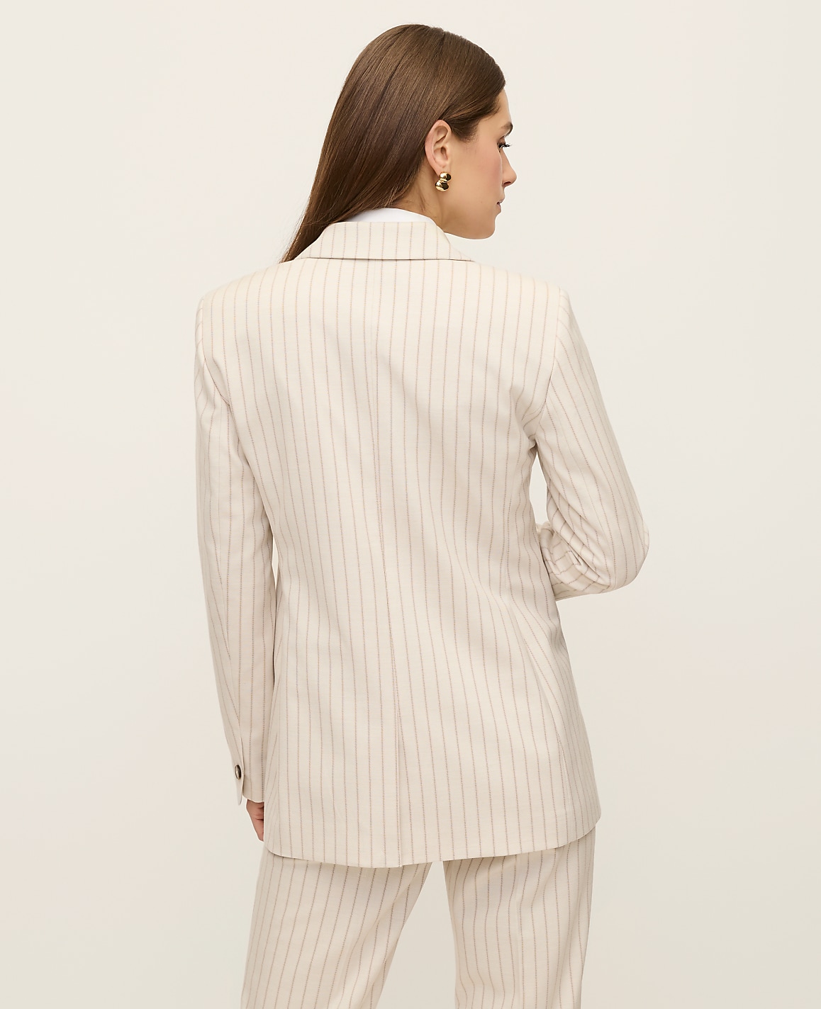 The Petite Crosby Blazer in Pinstripe