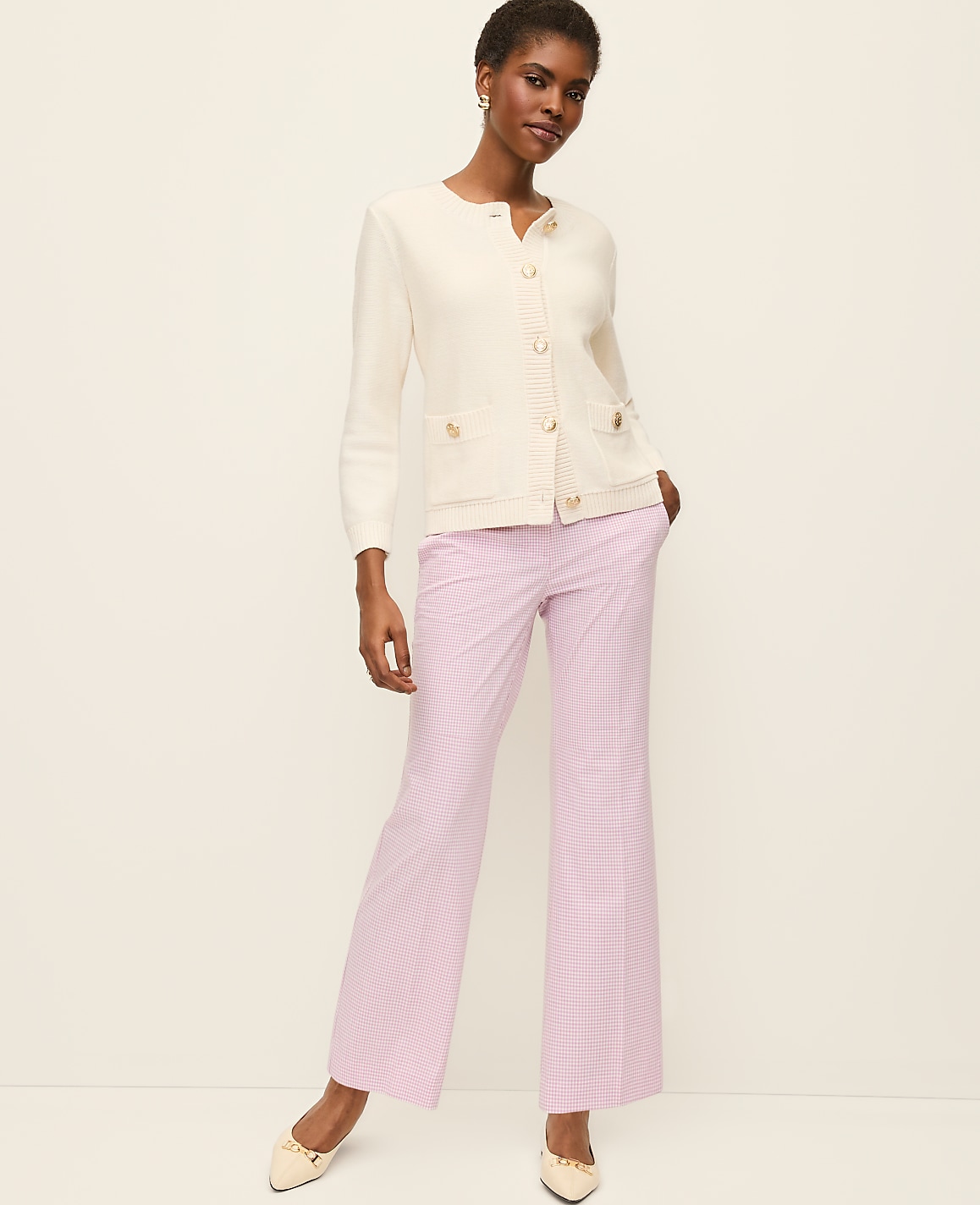 The Jayne Crop Trouser In Gingham