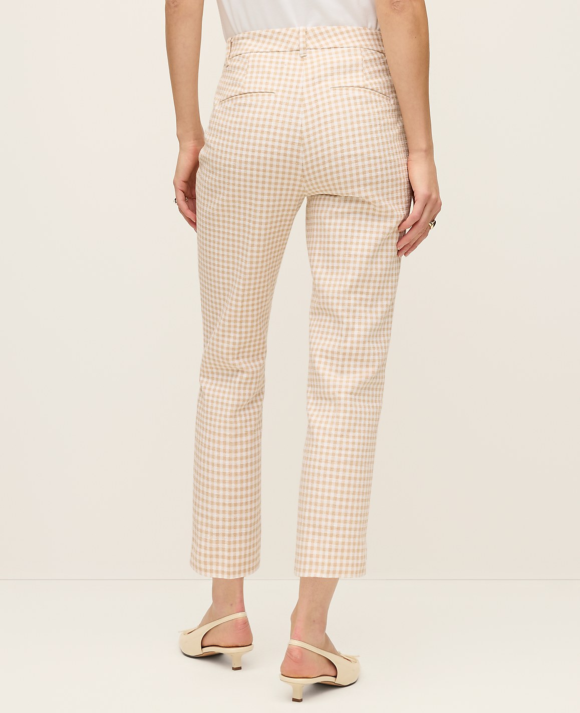 The Cotton Crop Pant in Gingham