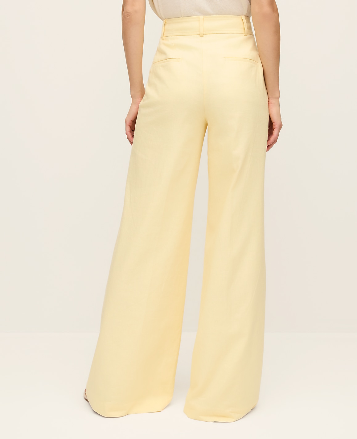 The Statement Palazzo Pant in Linen Blend
