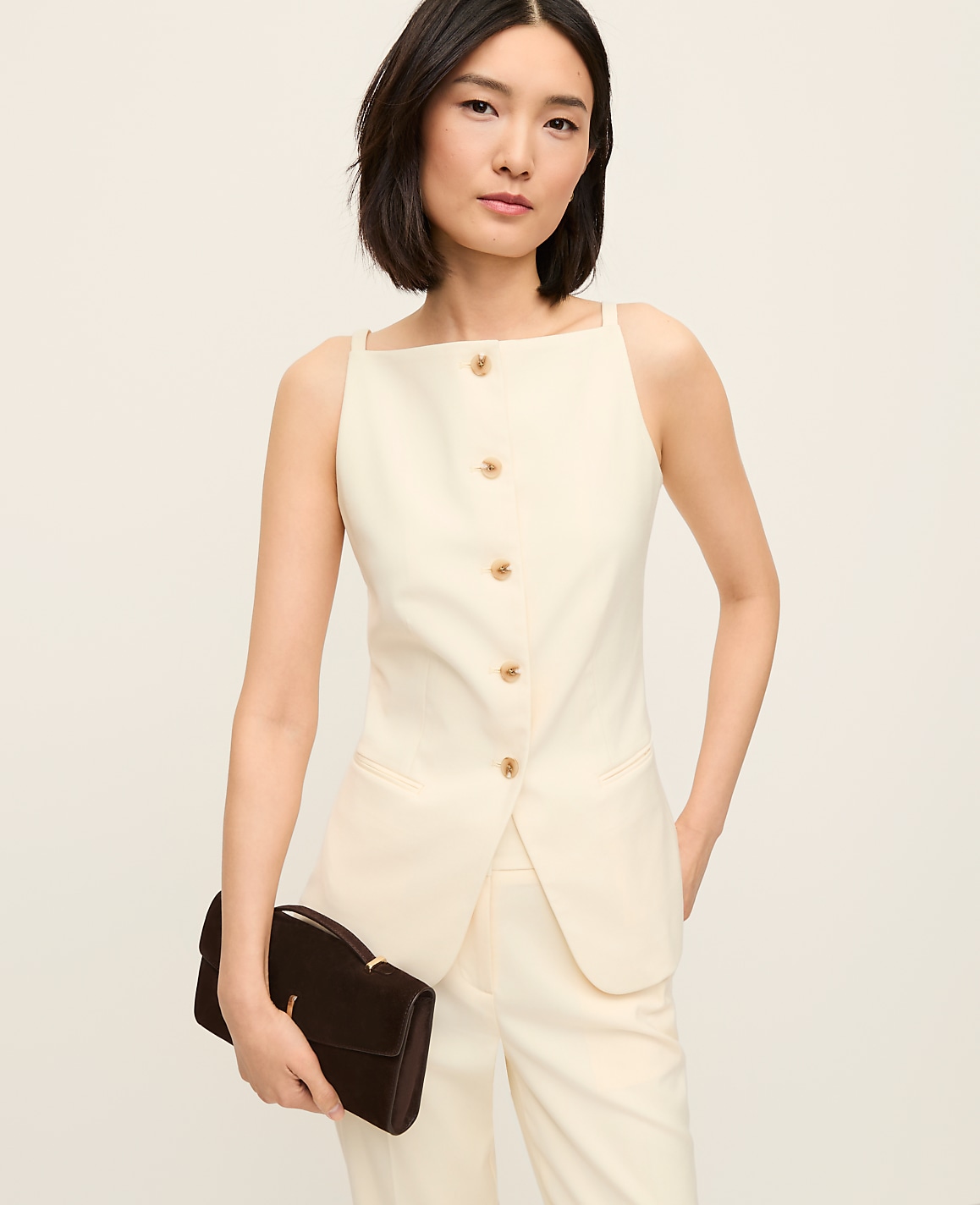 Petite Boatneck Vest