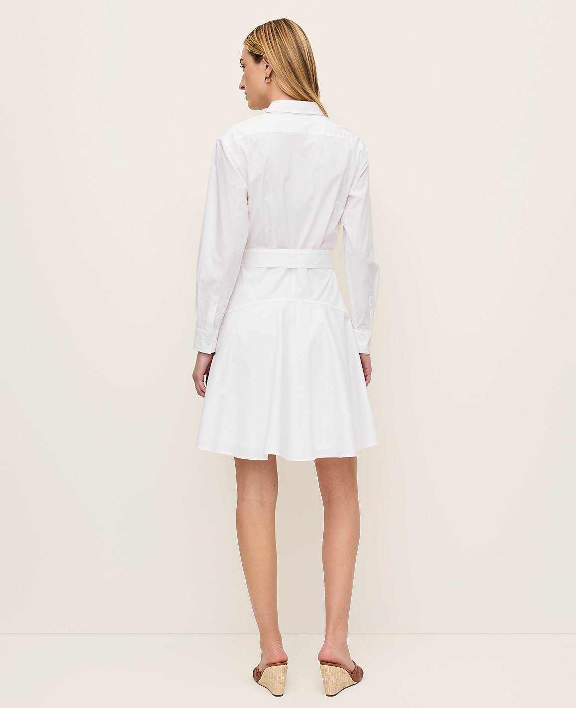 Belted Collared Shirtdress