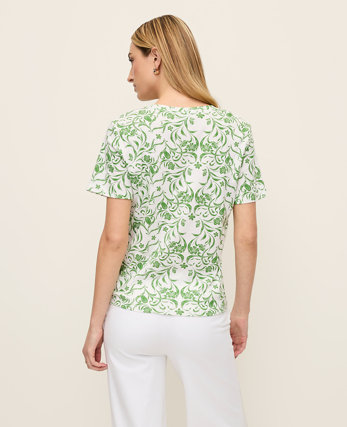 Floral Crew Neck Tee