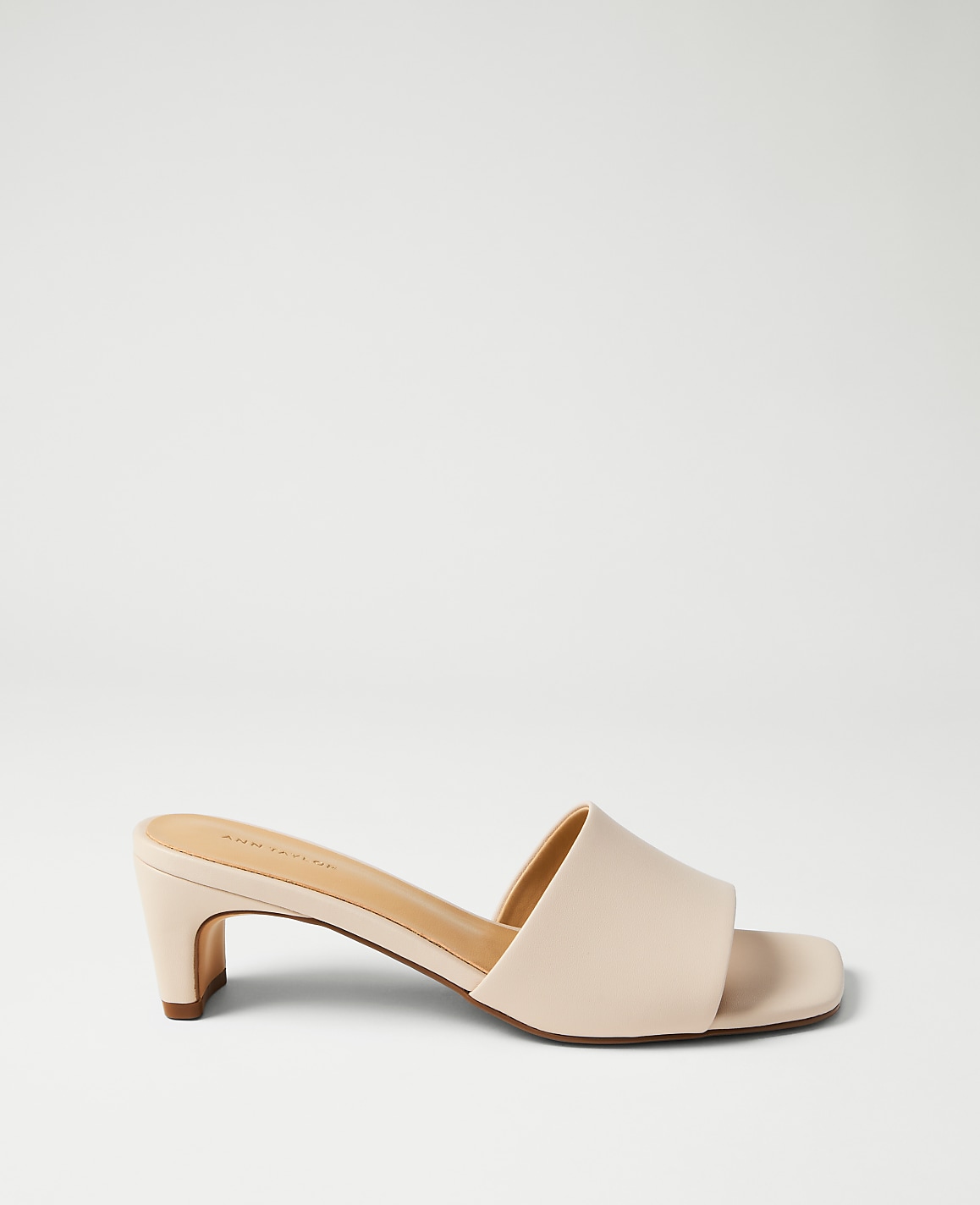 Leather Heel Mule