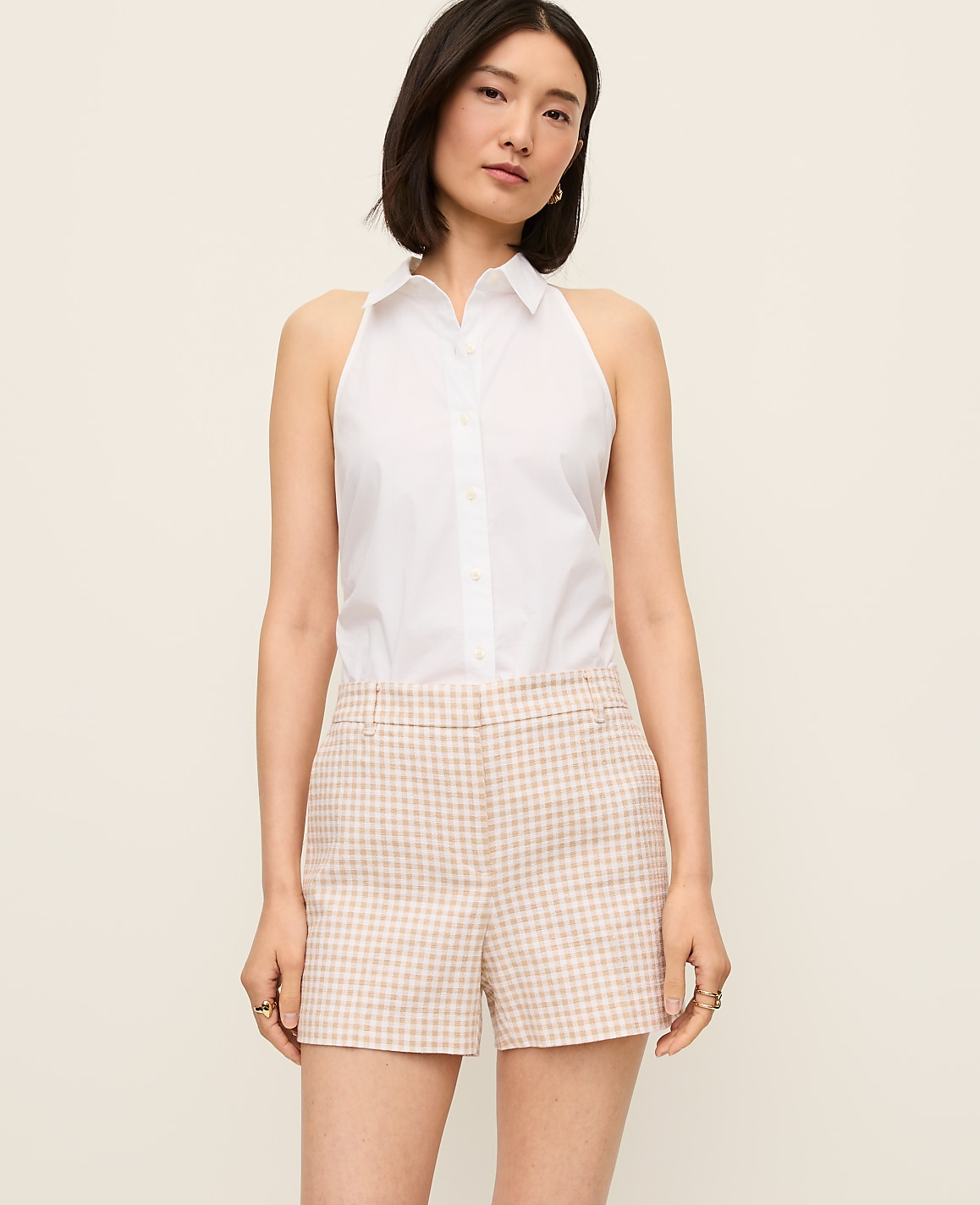 The City Short in Gingham