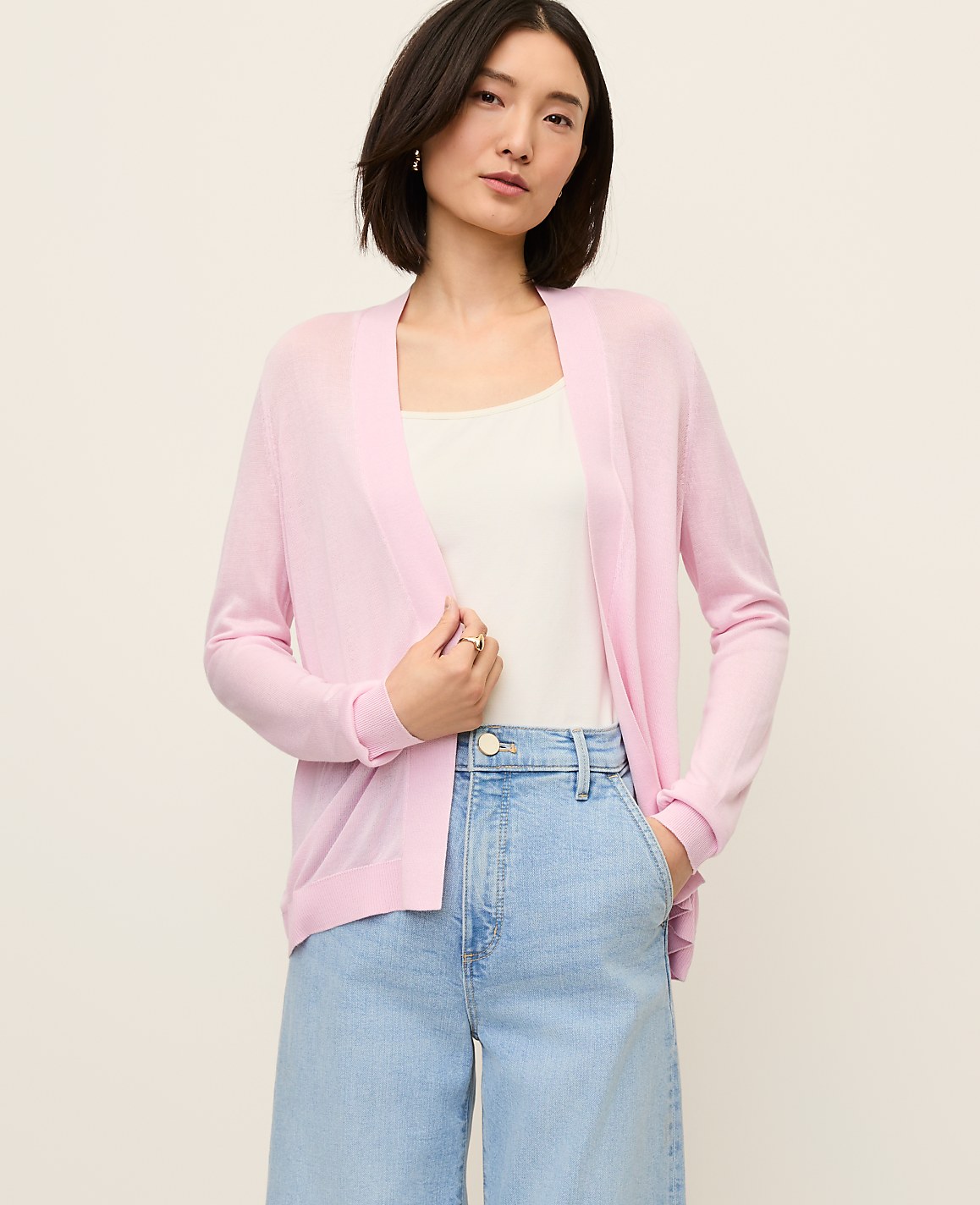 Lightweight Open Cardigan