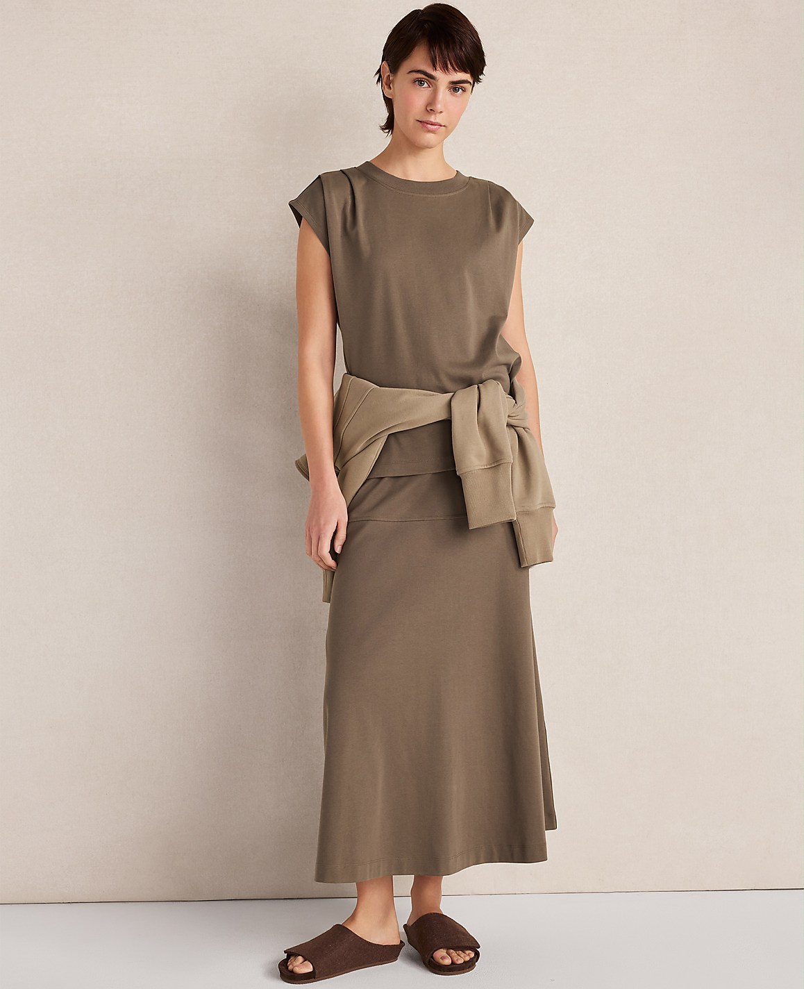 Haven Well Within Organic Cotton Interlock Pleated Tee