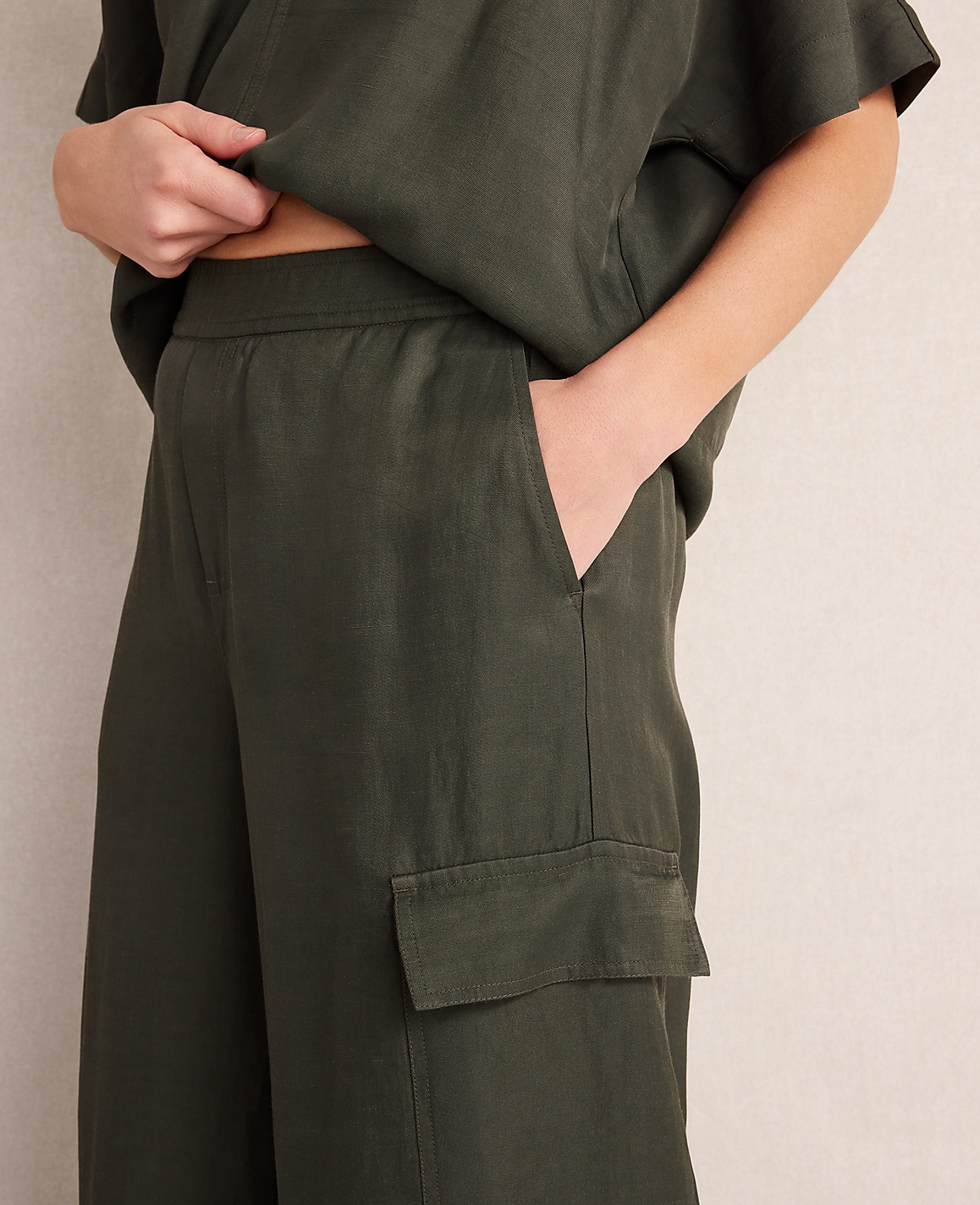 Haven Well Within Viscose Linen Palazzo Pants