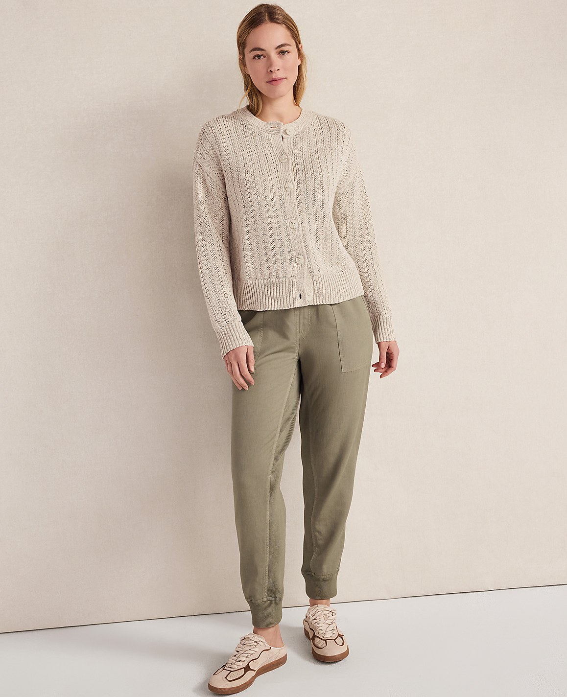 Haven Well Within Linen Tape Yarn Cardigan