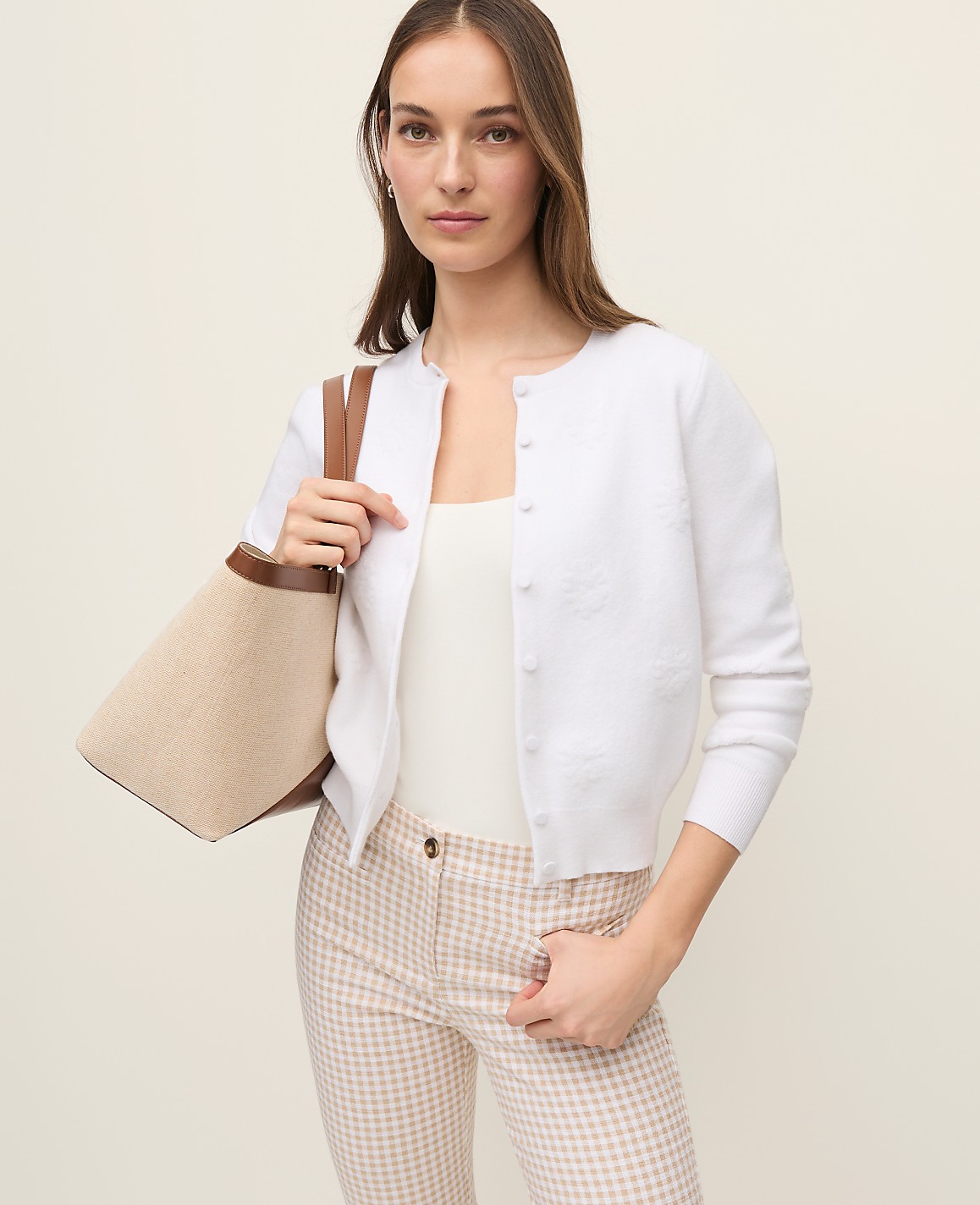 Floral Jacquard Ann Cardigan