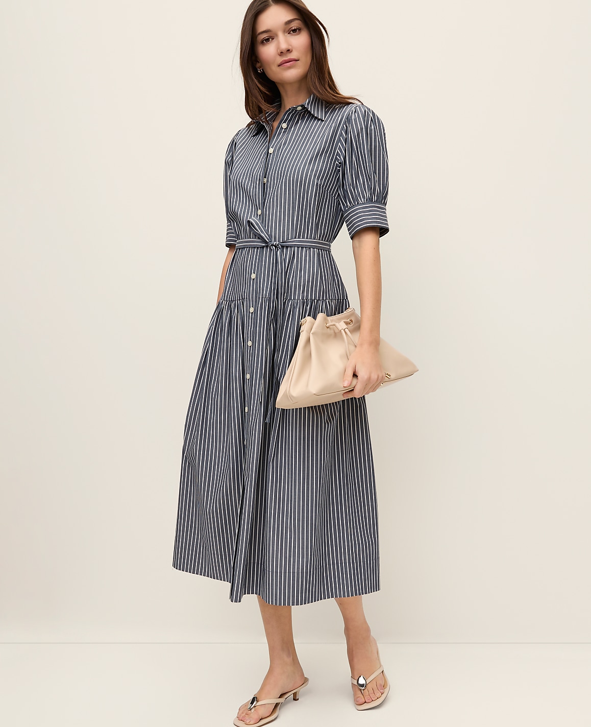 Striped Shirtdress