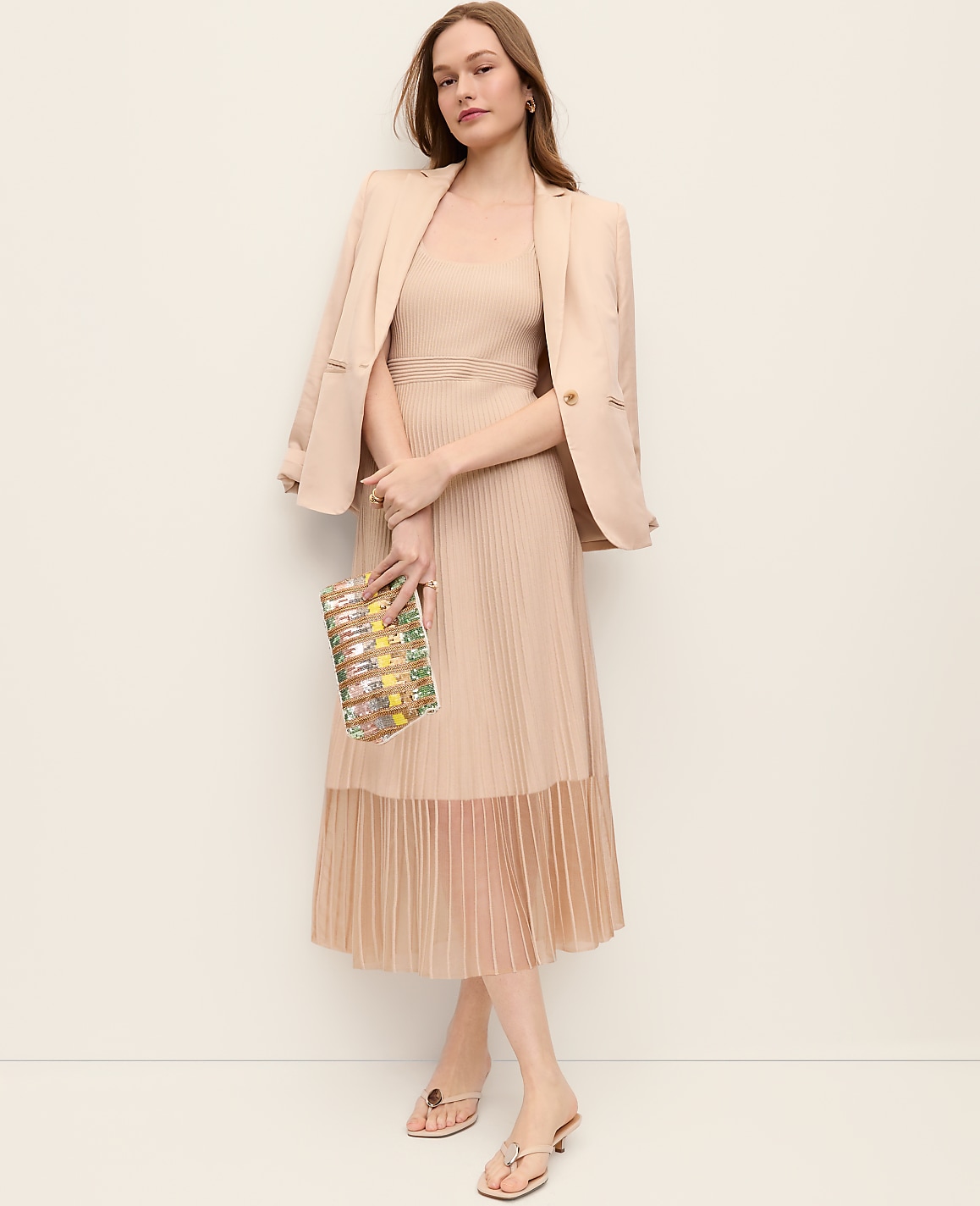 Square Neck Ribbed Sweater Dress