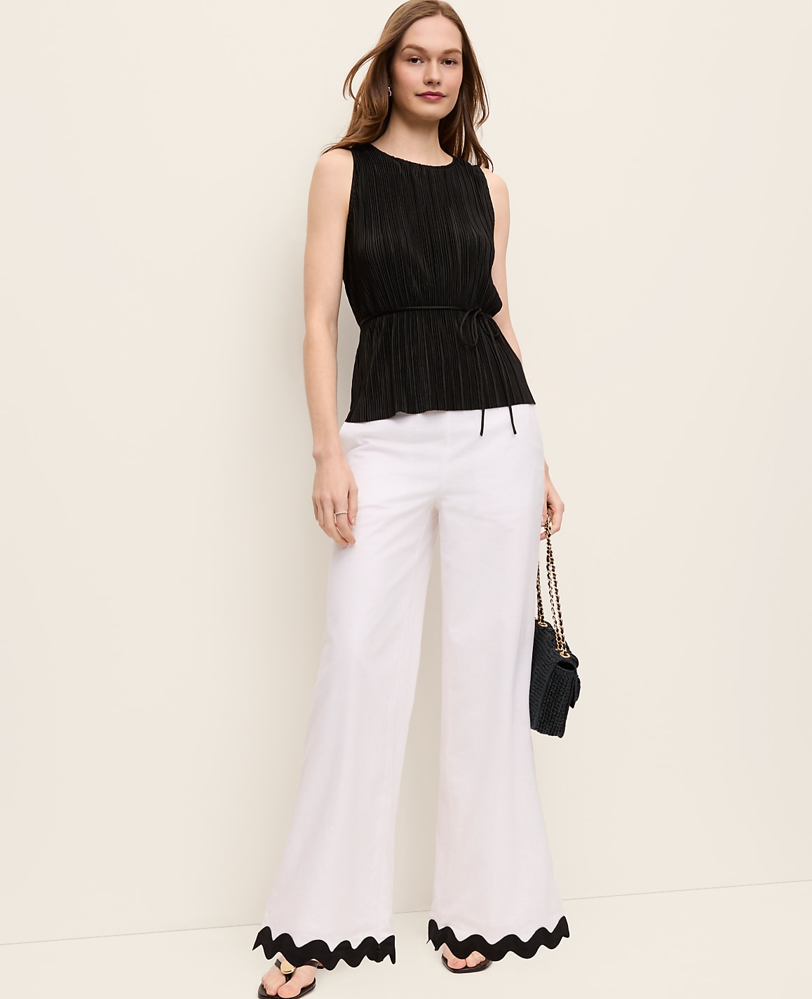 The Wide-Leg Pant in Linen Blend
