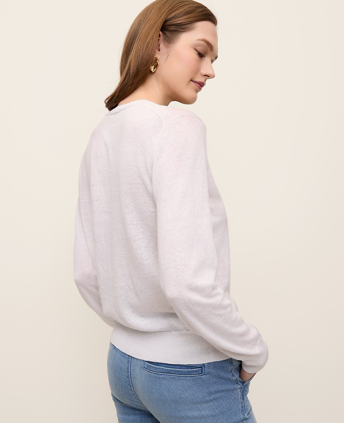 Ann Cardigan in Linen Blend
