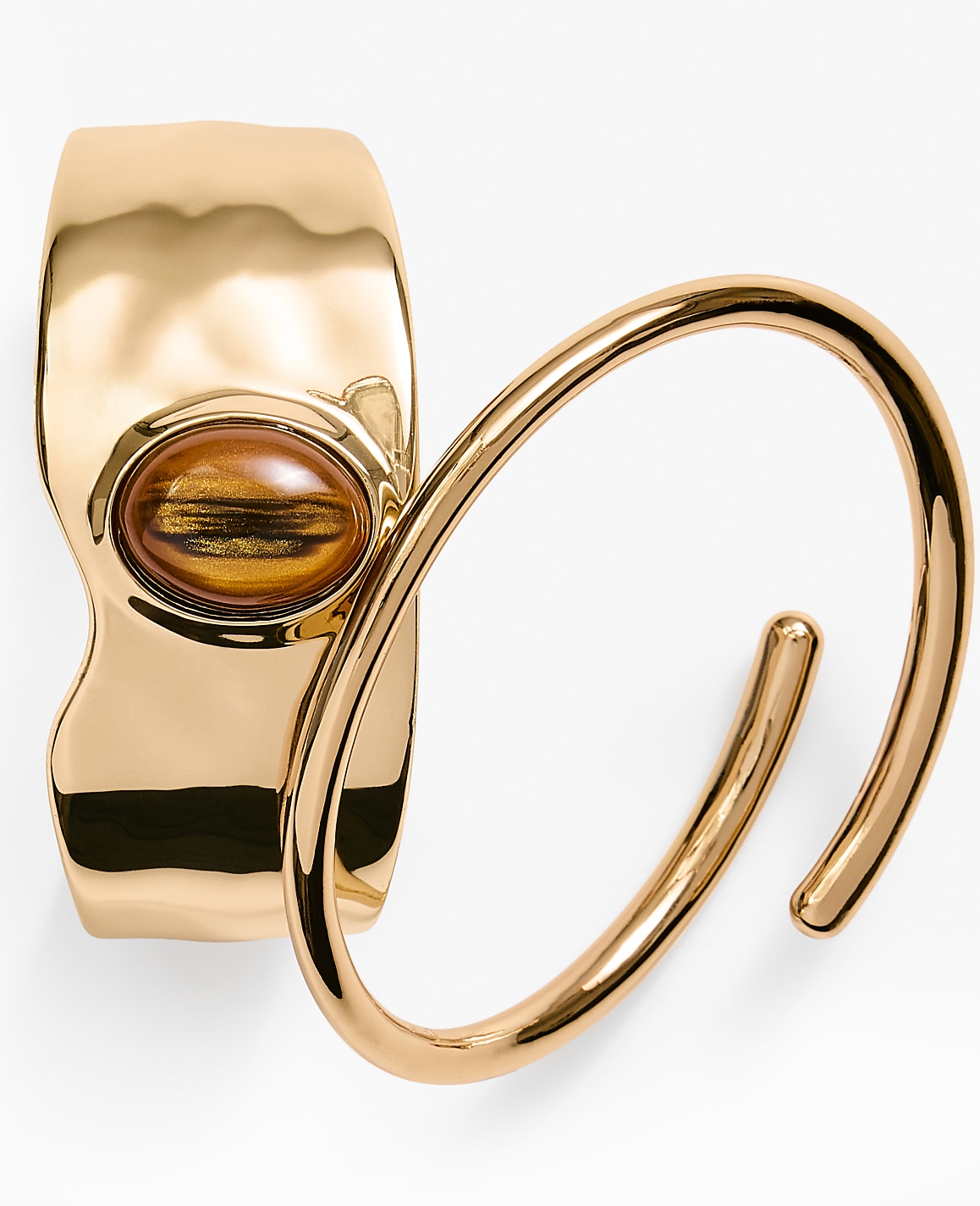 Metal Stone Cuff