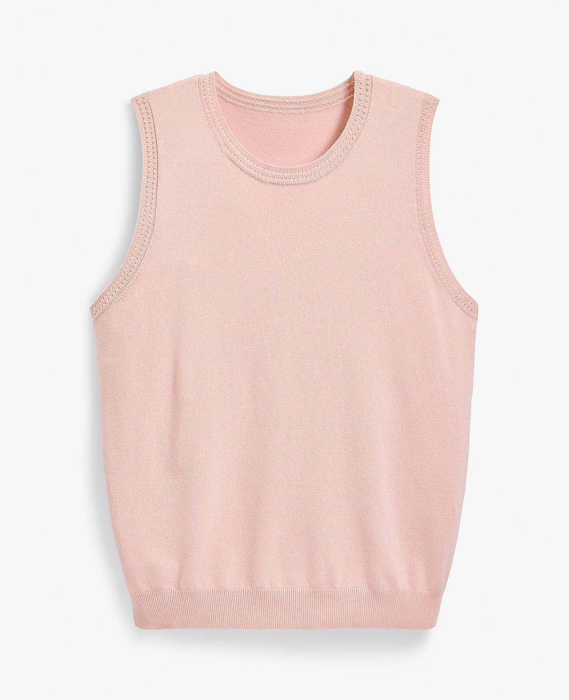 Pointelle Trim Sweater Shell