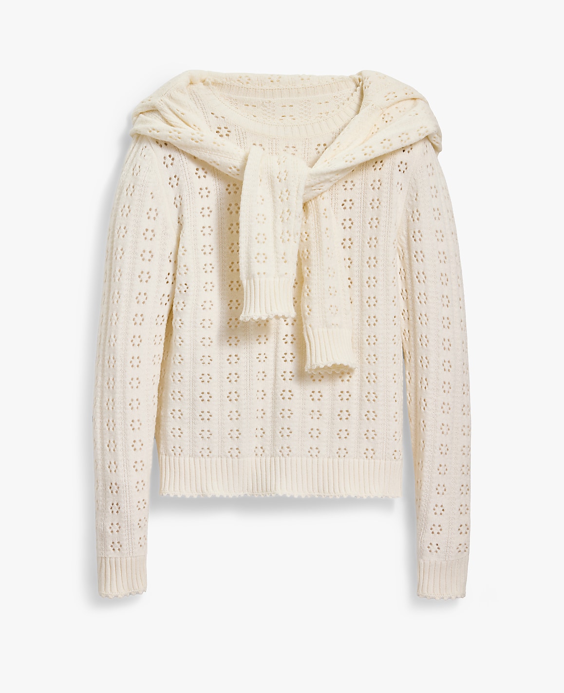 Petite Cozy Pointelle Sweater