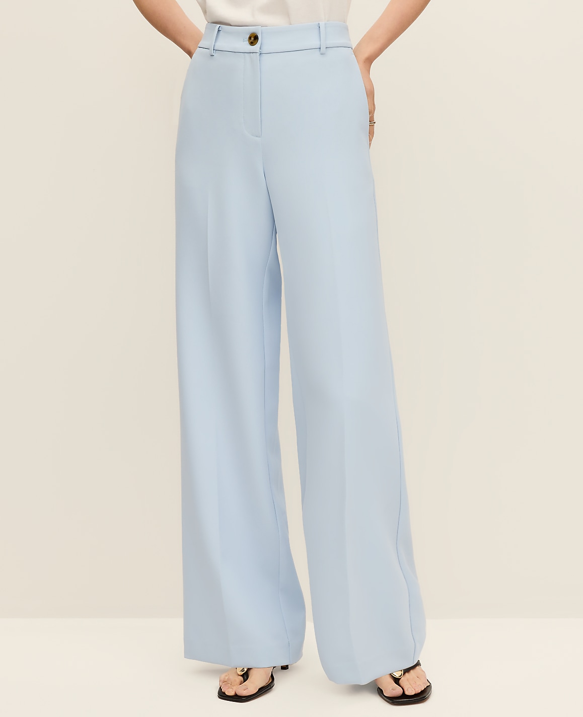 The Perfect Wide-Leg Pant in Fluid Crepe