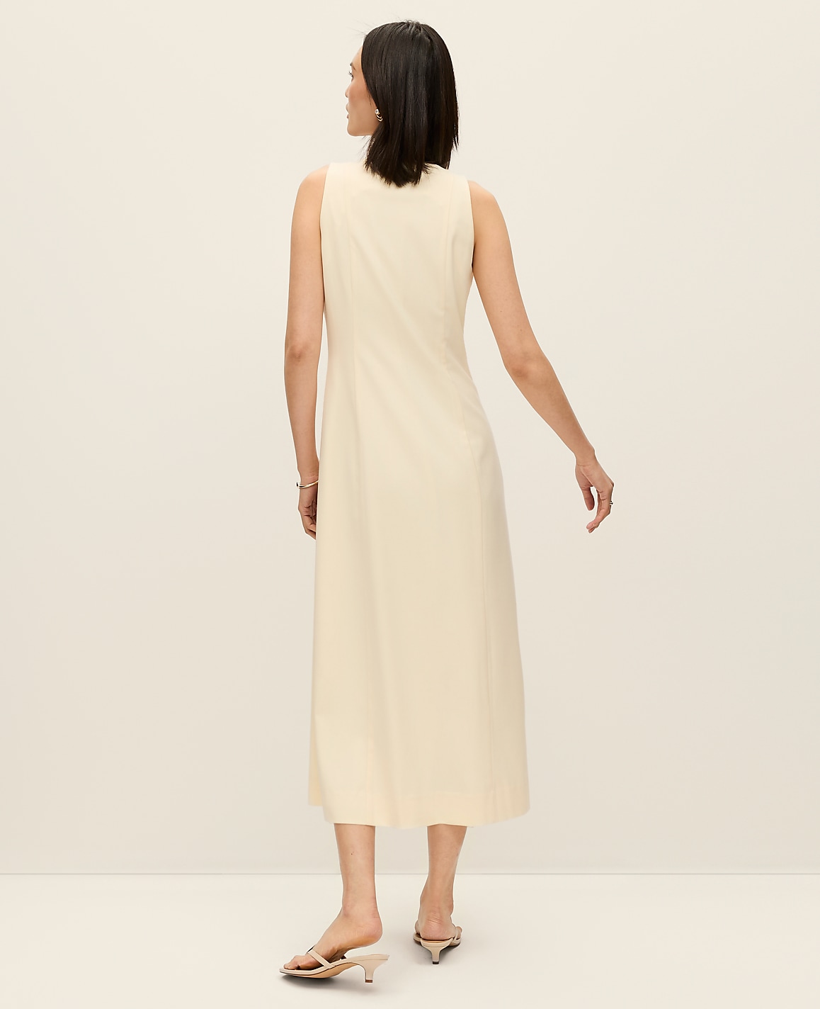 Petite Button Sheath Dress
