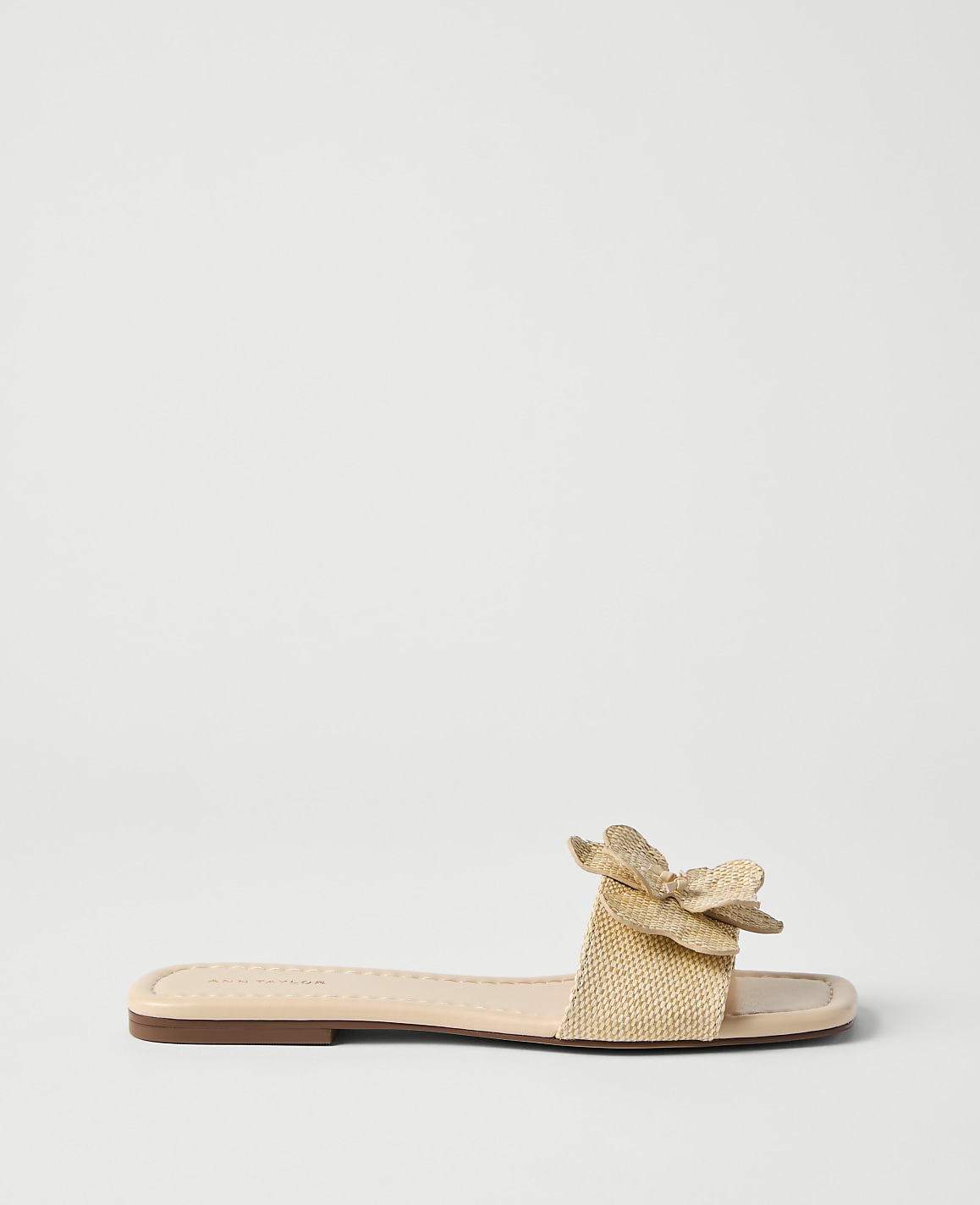 Straw Flower Embellished Sandal