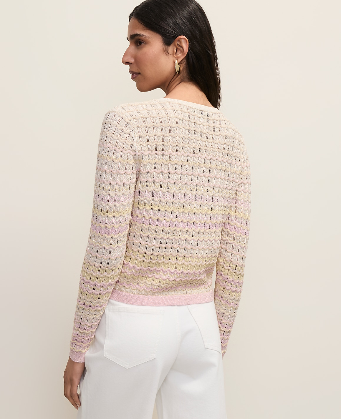 Crochet Cardigan in Ombr&eacute;