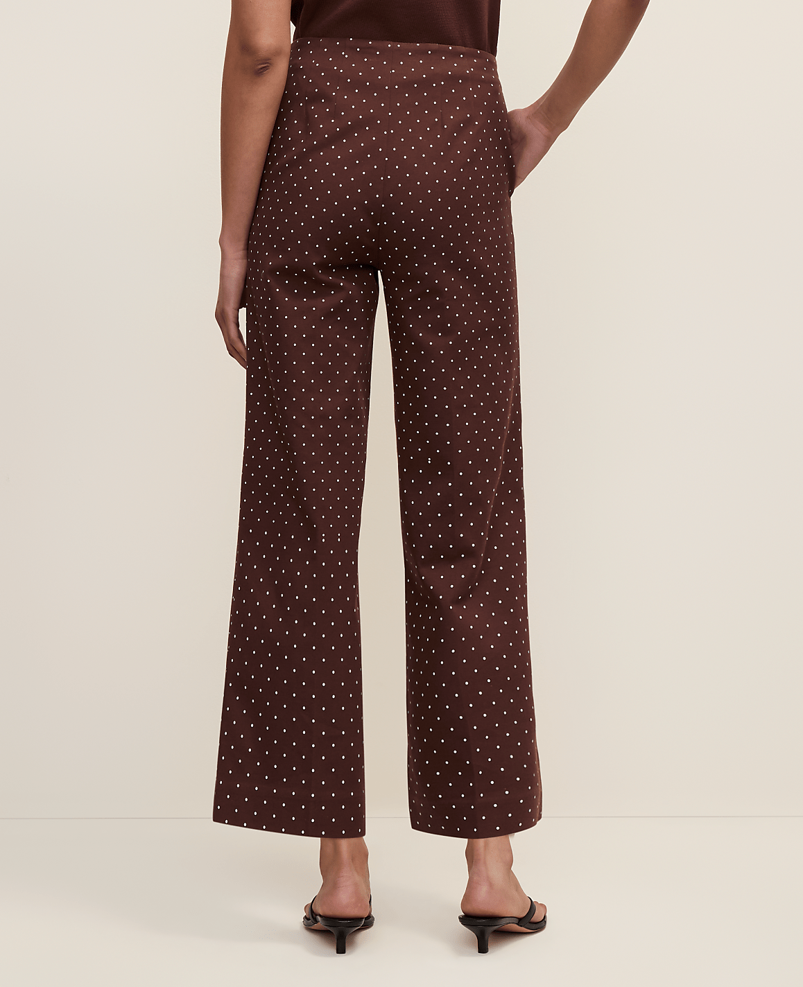 The Petite Grace Pant in Polka Dot