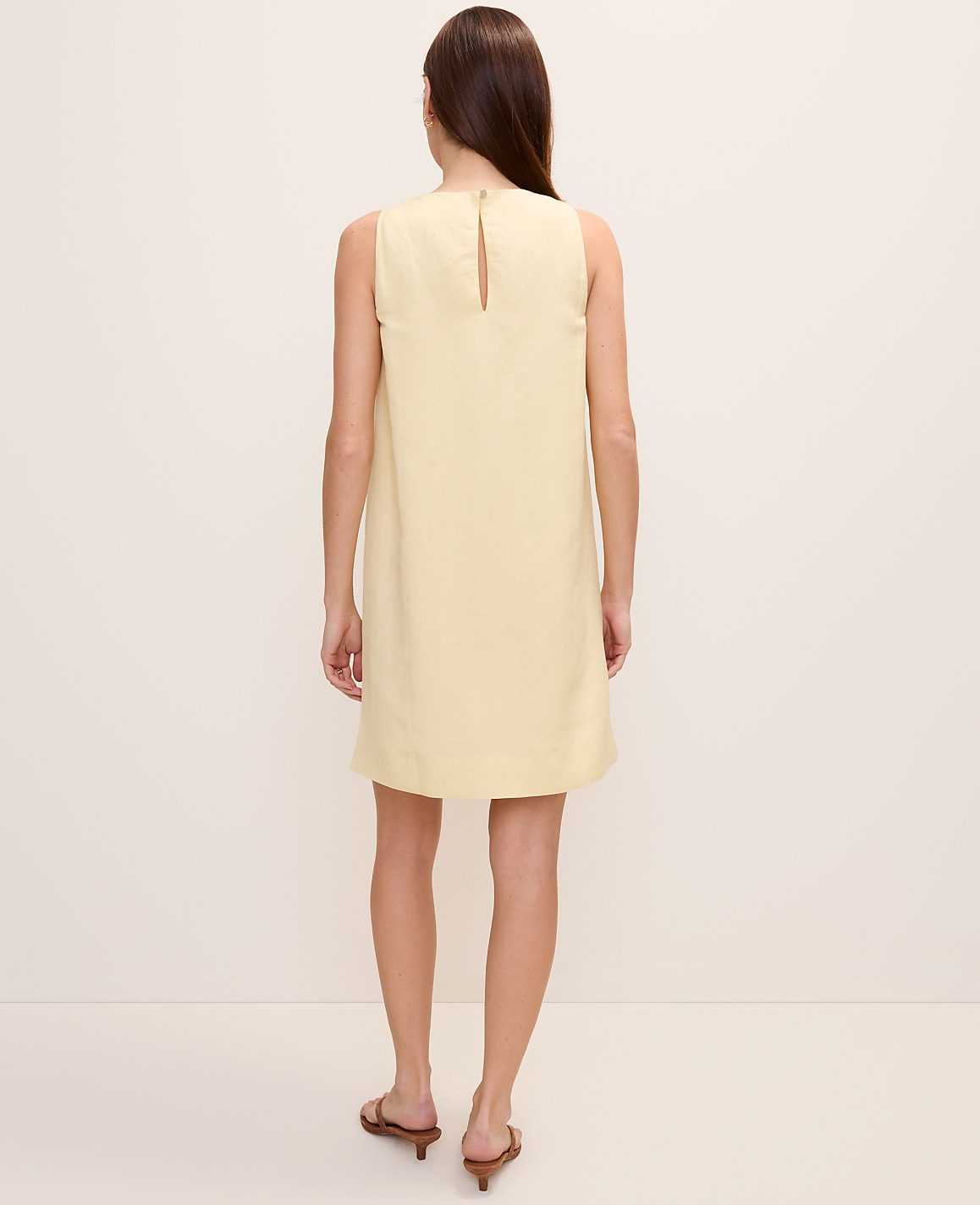 Shift Dress in Linen Blend