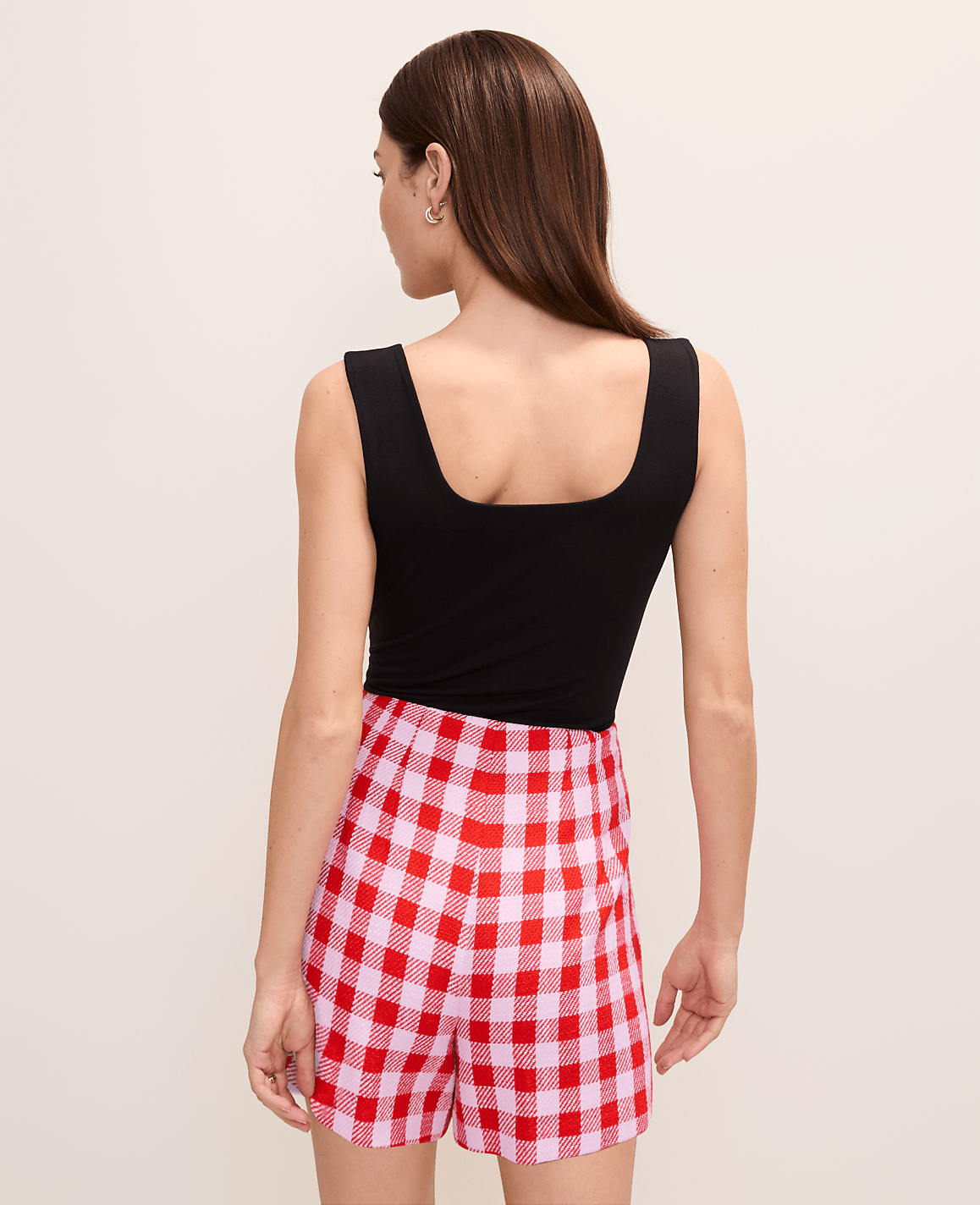 The Gingham Side Zip Short