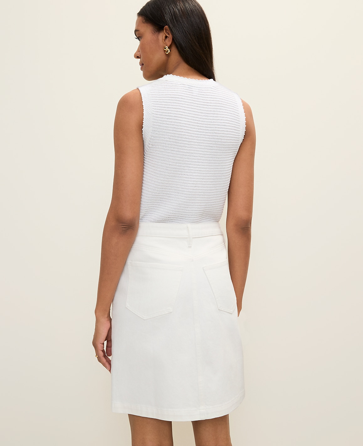 Weekend Eyelet Denim Skirt